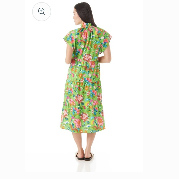Crosby floral midi dress size large - Picture 4 of 4